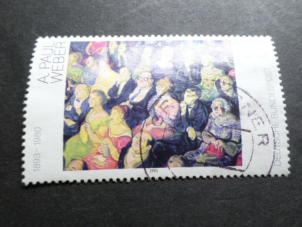 GERMANY 1993, Stamp 1490, WEBER Painting, Canceled, VF Stamps