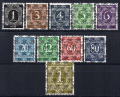 GERMANY USA BRITISCHE ZONE 1948 Sc.I-II K-IXII K Cv.6600 € MNH SIGNED