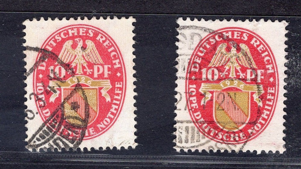 German Reich Michel No. 399x + 399y stamped