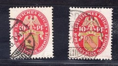 German Reich Michel No. 399x + 399y stamped