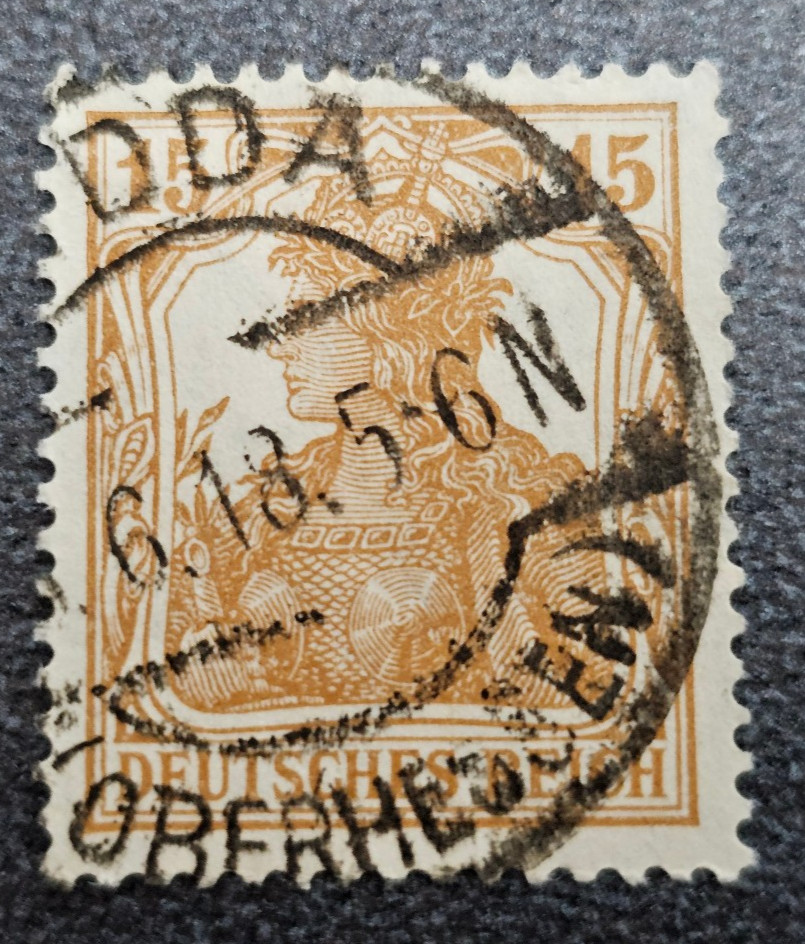 Stamp Germany Reich Germania 15 Pfennig 1918 Mi. Nr. 100 [🇩🇪39626-18]