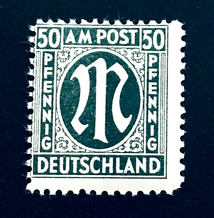 GERMANY Stamp – 1945 Bi-zone British American WWII Sn 3N17 MLH r21