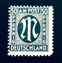 GERMANY Stamp – 1945 Bi-zone British American WWII Sn 3N17 MLH r21