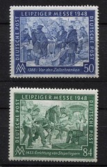 Germany – AMG : Leipzig Fair set from 1948 – mint