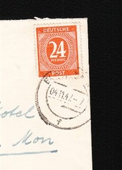 Germany Postwar 1947 Essen Werden Pr. 10p 24p 6p To England Unknown Auxiliary 2z