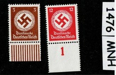 MNH stamp set Officials WWII Swastika 1942 issues Third Reich Germany #1476