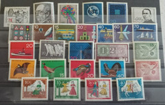 Germany 1965 Complete Stamp Year Set MNH Mint Never Hinged 27 Stamps