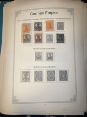 Vintage Germany Stamp Collection German Empire Bavaria Saar Wurttemberg Hamburg
