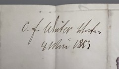 1853 German States Cover, Heidelberg, Baden, Scott’s # 3a