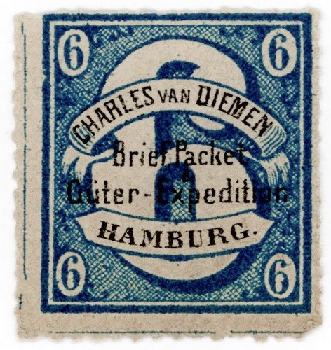 (I.B) Germany Local Post : Hamburg 6pf (Charles van Diemen)
