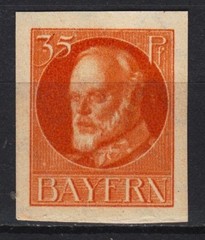 + GERMANY BAYERN Mi. # 134 IB without overprint BPP SIGNATURE MINT NEVER HINGED