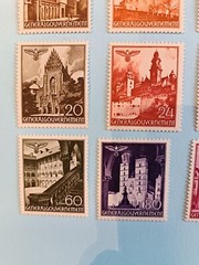 German stamps general gouvernement poland Mi. 40-51 postfrisch ,bauwerke