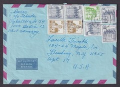 Germany Berlin 1985 Air Mail Cover to New York USA