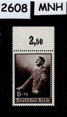MNH Stamp Adolf Hitler 1939 B140 Culture fund Third Reich era Germany #2608