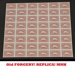 VW VOLKSWAGEN BUG BEETLE FULL SHEET MNH FORGERY REPLICA WWII WW2 German stamps