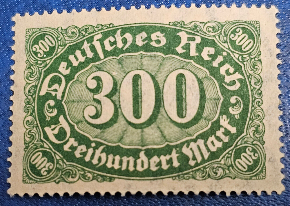 Stamp Germany Deutsches Reich 300 Mark 1922 Mi. Nr. 221 WZ 1 [🇩🇪35667]