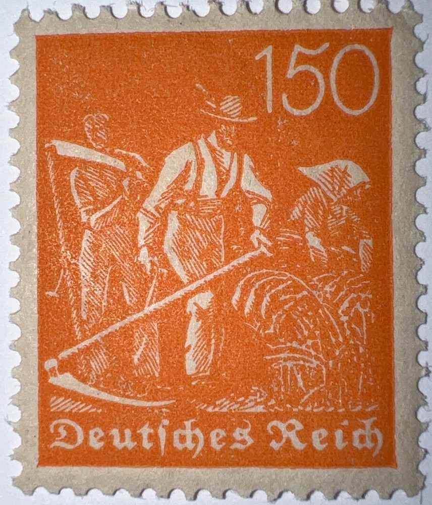 Travelstamps: 1921 Germany Stamp Deutsches Reich 150 Pfennig Michel Nr. 189 MNH
