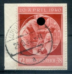 DR-3.Reich 744 Luxury Letter Piece With Day Cancel (Michel 744)