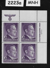 MNH Stamp block Sc N80 / Adolf Hitler 12 GR Germany Occupied Poland #2223a