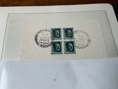 Germany 1937 Berlin Stamp Exh Souvenir Sheet 4 Imperf Hitler Stamps Sp Cancel 7B