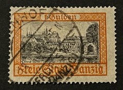 Travelstamps: Germany Danzig Stamps Scott #194 Olivia Castle Used Handstamped