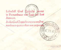 GERMANY BRAZIL 4m ZEPPELIN *MIXED FRANKING* Cover 2. SÜDAMERIKAFAHRT 1931 KZ105