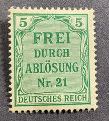 MNH Stamp Scott OL3 Prussia district German Empire 1903 Official