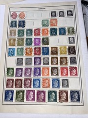 GERMANY ~several (100) German Stamps ~ c.1920’s Full Page 2 Side