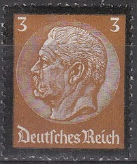 Stamp Germany Mi 548-53 Sc 436-41 1934 3rd Reich Death Hindenburg MNH