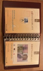 GERMANY FDS ETB 2001/24- 2001/49 27 FIRST DAY SHEETs W/ Binder Rare Set