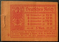 DR Deutsches Reich/German Empire Partial Stamp Booklet Mi № 11.2 (MNH/MH) 1919