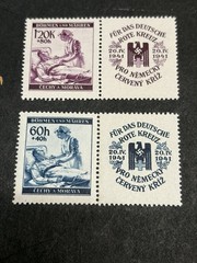 Bohemia and Moravia Stamps 1941 ‘German Red Cross ‚ Semi-postal Reich MNH