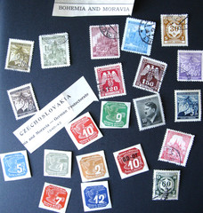 Stamps Germany Bohemia Czech WWII partial Sets Monrovia Occupation MLH & used