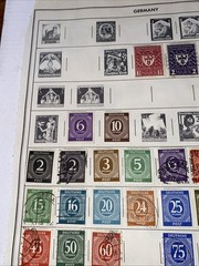 GERMANY ~several (76) German Stamps c.1920’s Full Page 2 Sides