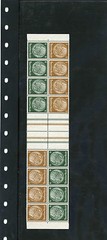 GERMANY, BOOKLET PANE MI MHB44.1 VF NH 9MM HINDENBURG DOUBLE PANE $175