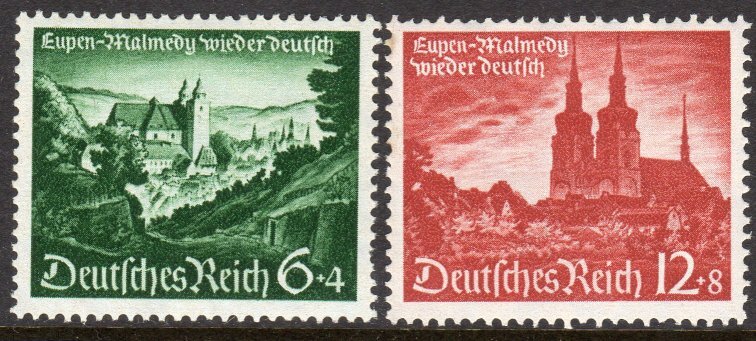 Germany Scott #B174-75 VF MNH 1940 Reunion of Eupen-Malmedy