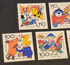 1998 Germany Für die Jugend MNH Set of 5 TV Cartoon Characters Mi# 2015-2019