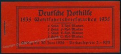 Germany 1934 Costumes Volkstrachten Wohlfahrts Mi41 Charity Stamp Booklet 83501