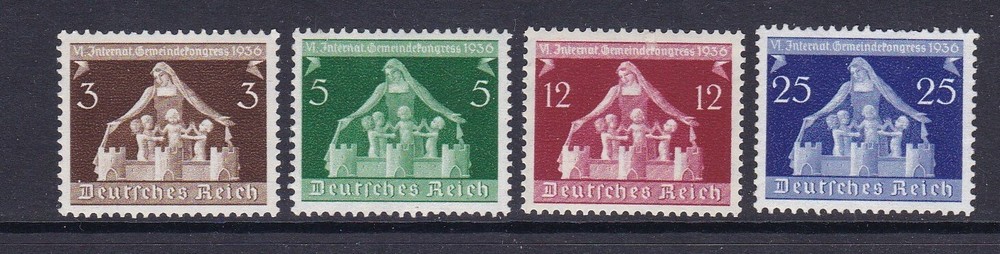 Germany SG 614/7 – u/m – 1936 – Local Government Congress