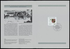 GERMANY FOLDER 1993/25 WAPPEN BLAZON MECKLENBURG-VORPOMMERN