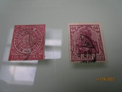 2 EARLY GERMAN STAMPS