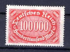 DR-Infla 257I ABART MNH Postfrisch BPP 15EUR BPP-Signatur Echt