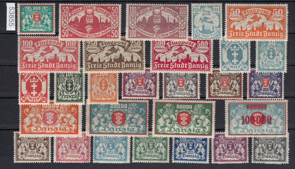 Danzig 1923 Mi.No. 130-57 *