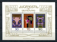 Germany – BRD : Jugendstil souvenir sheet from 1977 – mint NH