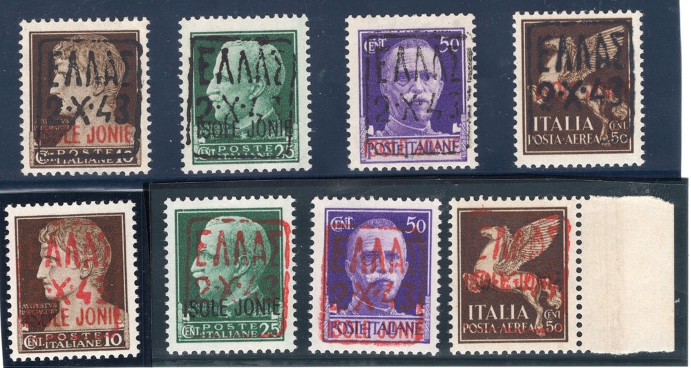 GERMANY OCC WW2 ZANTE COMPLETE SET I-3 I+II PERFECT MNH KRISCHKE & KLEYMANN CERT