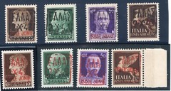 GERMANY OCC WW2 ZANTE COMPLETE SET I-3 I+II PERFECT MNH KRISCHKE & KLEYMANN CERT