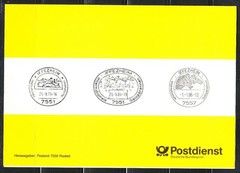 Germany 1991 Klappkarte Equestrian / Sport Mi 1499-1502 Sc B701-704 ETB Luxe !