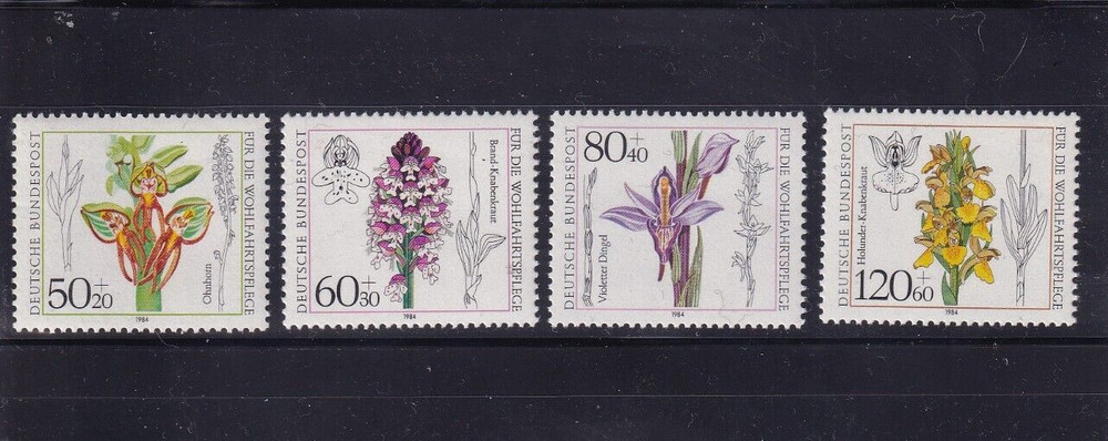 Bundesrepublik MNH ** 1225-8 SC B623-6 flowers