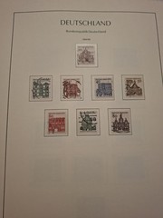BRD Sammlung 1951-1963 in Leuchtturm-Vordruckalbum – Posthorn-Satz, Heuss, Europ