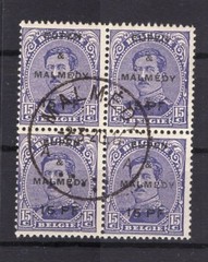 Eupen &malmedy 3 Block of Four Postmarked (y75668